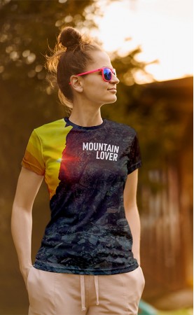 sunset mountain lover koszulka