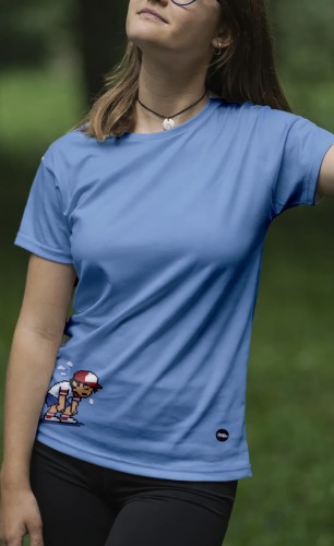 8bit koszulka damska – real foto + wizualizacja
