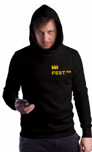 FEST FM czarna bluza – real foto + wizualizacja