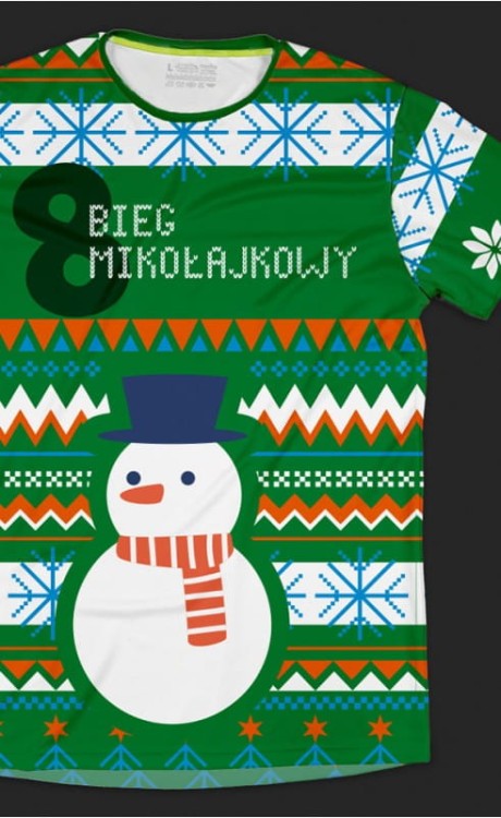 8 Bieg Mikołajkowy koszulka
