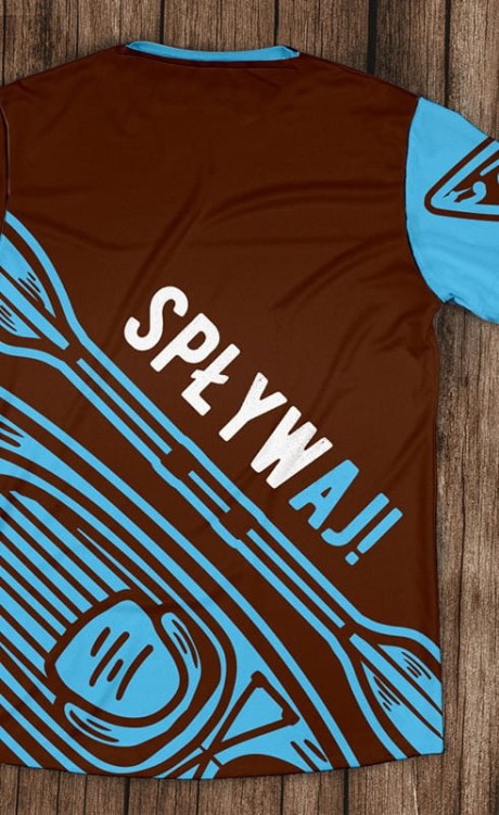 brązowa spływaj - kajak