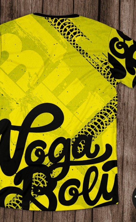 żółty rower koszulka