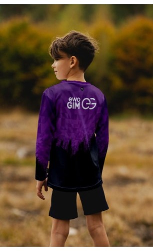 Ewo Gim AZS AWF Katowice - longsleeve fioletowy