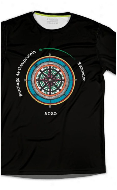 Santiago Compostela koszulka czarna