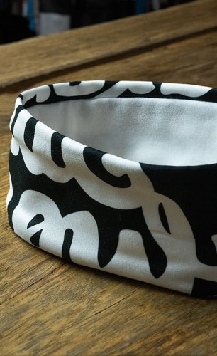 Ewo Gim AZS AWF Katowice - ciepła opaska fioletowa