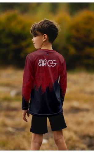 Ewo Gim AZS AWF Katowice - longsleeve czerwony