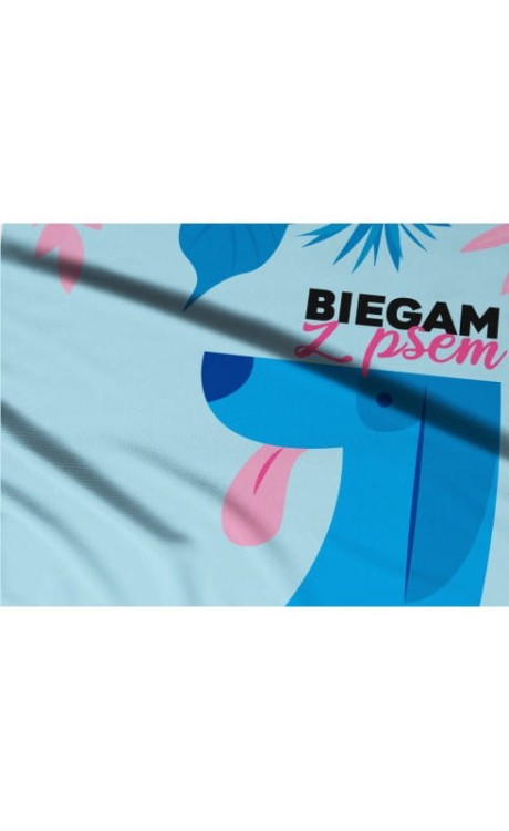 biegam z psem - canicross niebieski