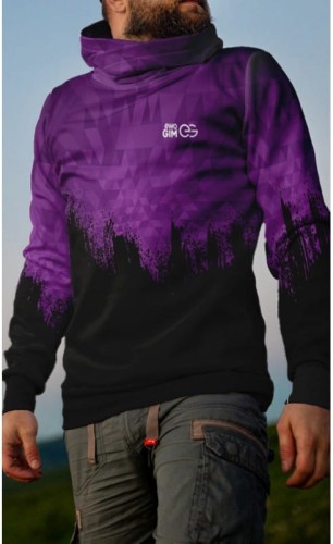 Ewo Gim AZS AWF Katowice bluza z kapturem fioletowa