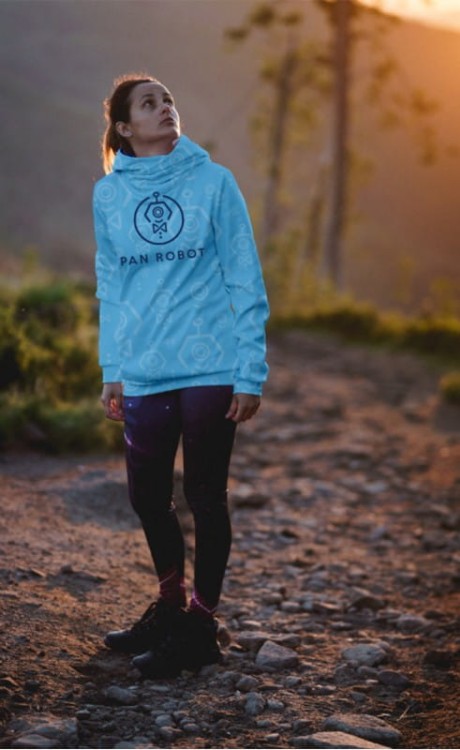 Pan Robot - bluza z kapturem