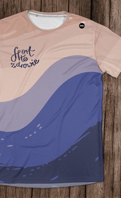 smutny łosoś - sport to zdrowie koszulka
