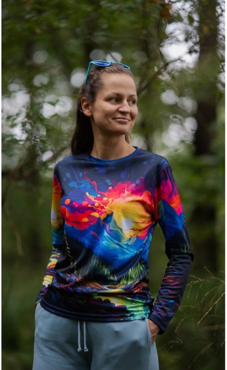 neon mountain longsleeve