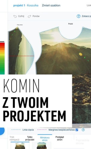 komin z własnym wzorem z kreatora – wizualizacja