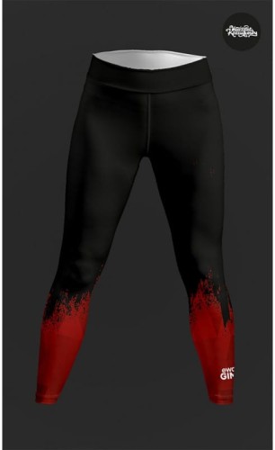 Ewo Gim AZS AWF Katowice Legginsy czerwone męskie