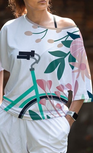 rower wiosna oversize – zdjęcie realne