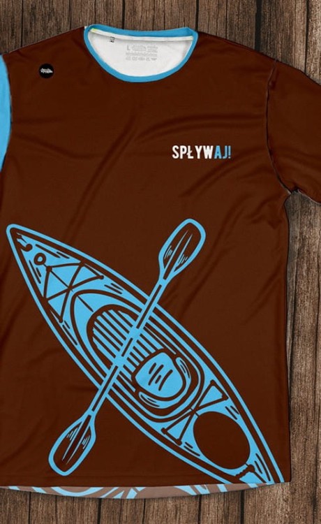 brązowa spływaj - kajak