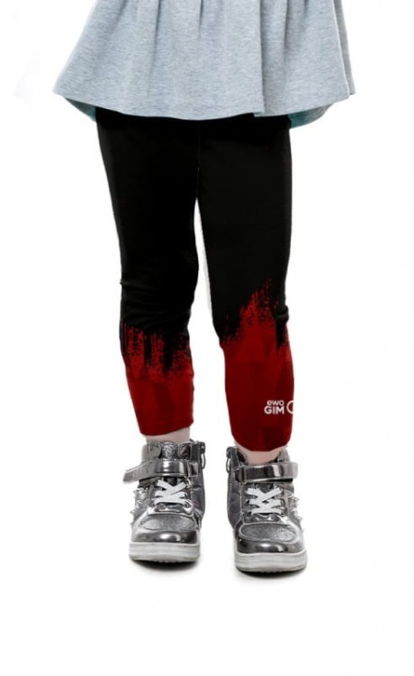 Ewo Gim AZS AWF Katowice Legginsy czerwone dziecięce